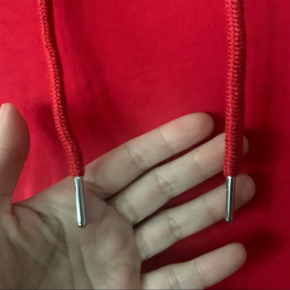Superdown Cropped Red Hoodie Size Small - Picture 5 of 9